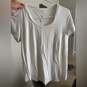 White Scoop Neck Women’s Nursing Tee